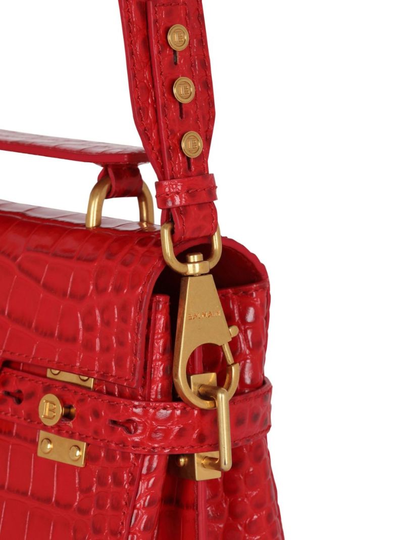 Red B-buzz 23 Leather Top Handle Bag
