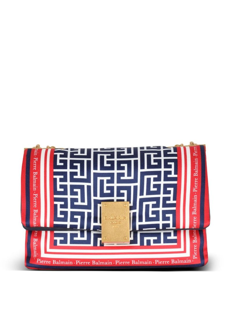 Blue 1945 Soft Monogram Scarf Shoulder Bag