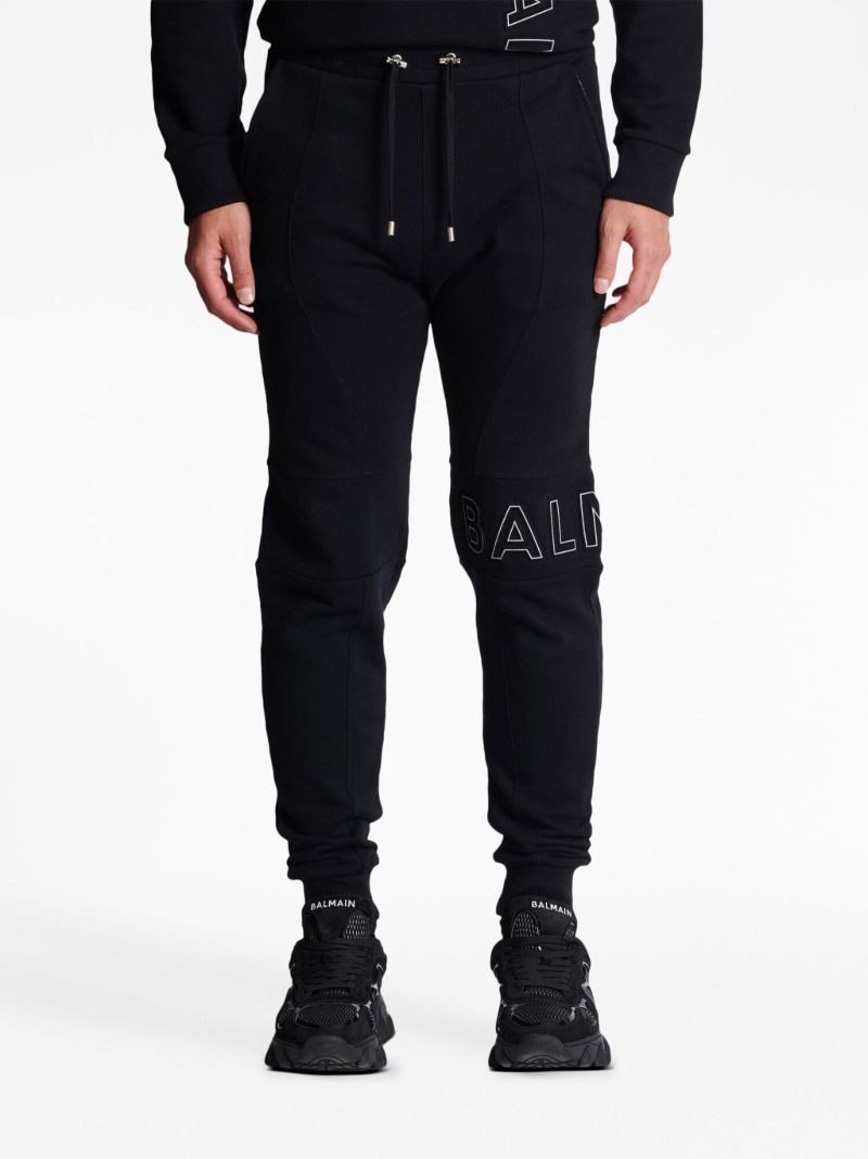 Black Reflective Logo Track Pants
