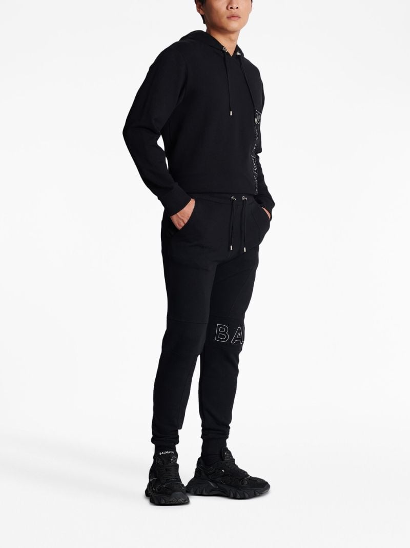 Black Reflective Logo Track Pants