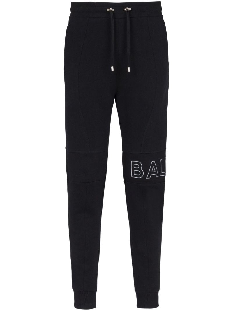 Black Reflective Logo Track Pants