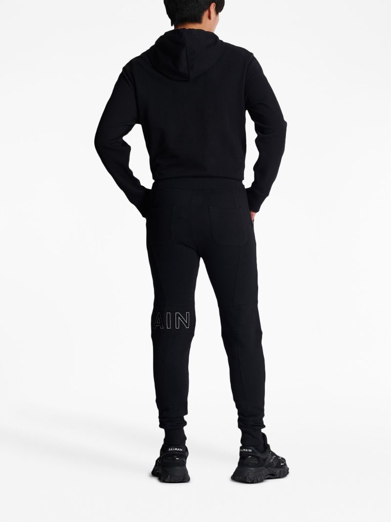 Black Reflective Logo Track Pants