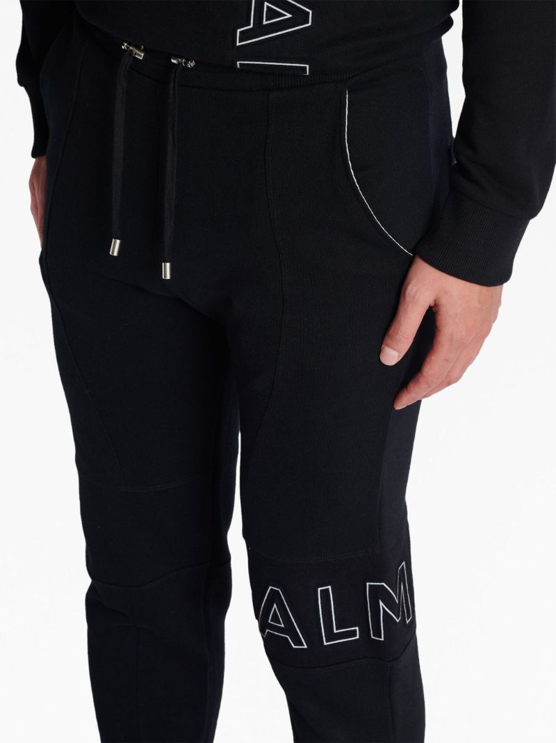 Black Reflective Logo Track Pants