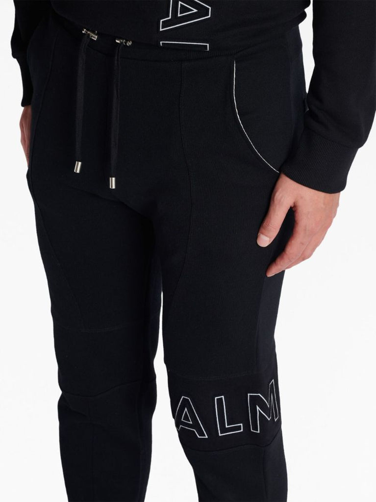 Black Reflective Logo Track Pants