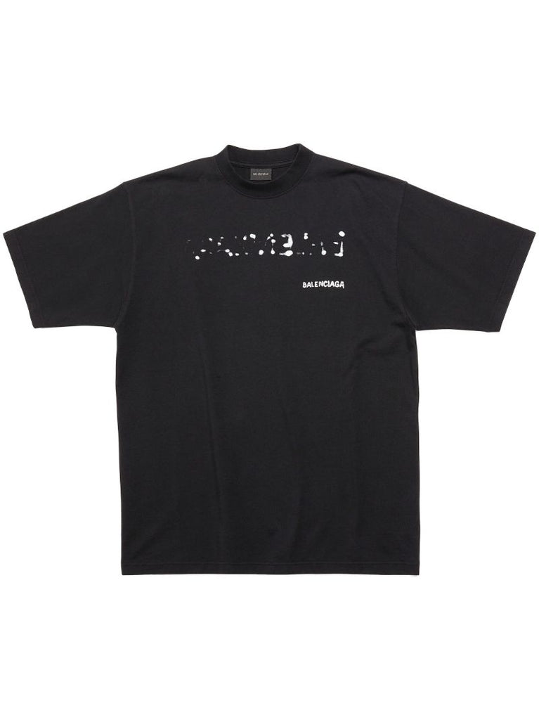 Black Logo-print Cotton T-shirt