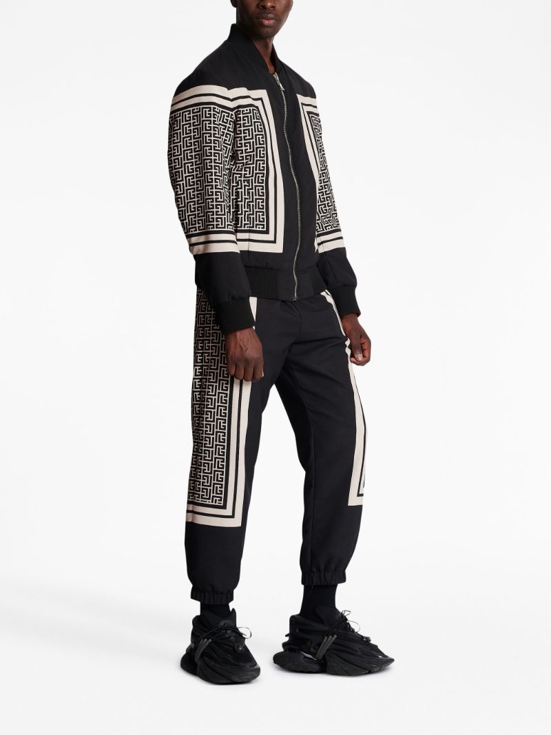 Black Monogram Reversible Bomber Jacket