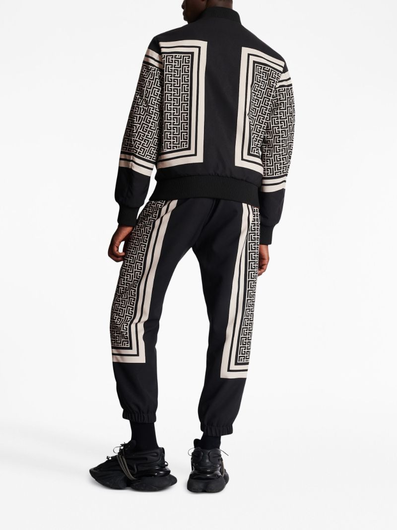 Black Monogram Reversible Bomber Jacket