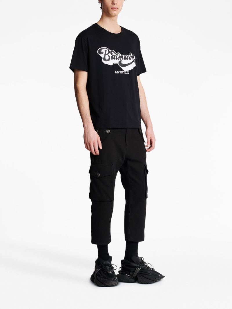 Black Logo Print T-shirt