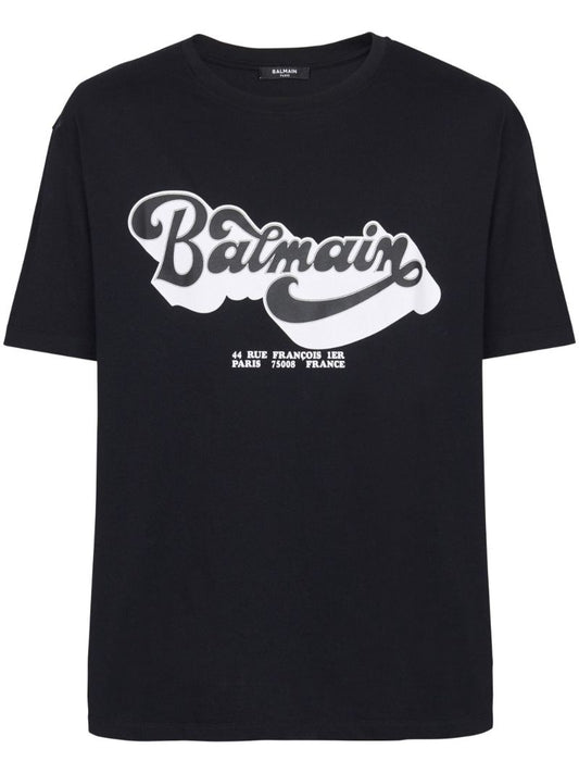 Black Logo Print T-shirt