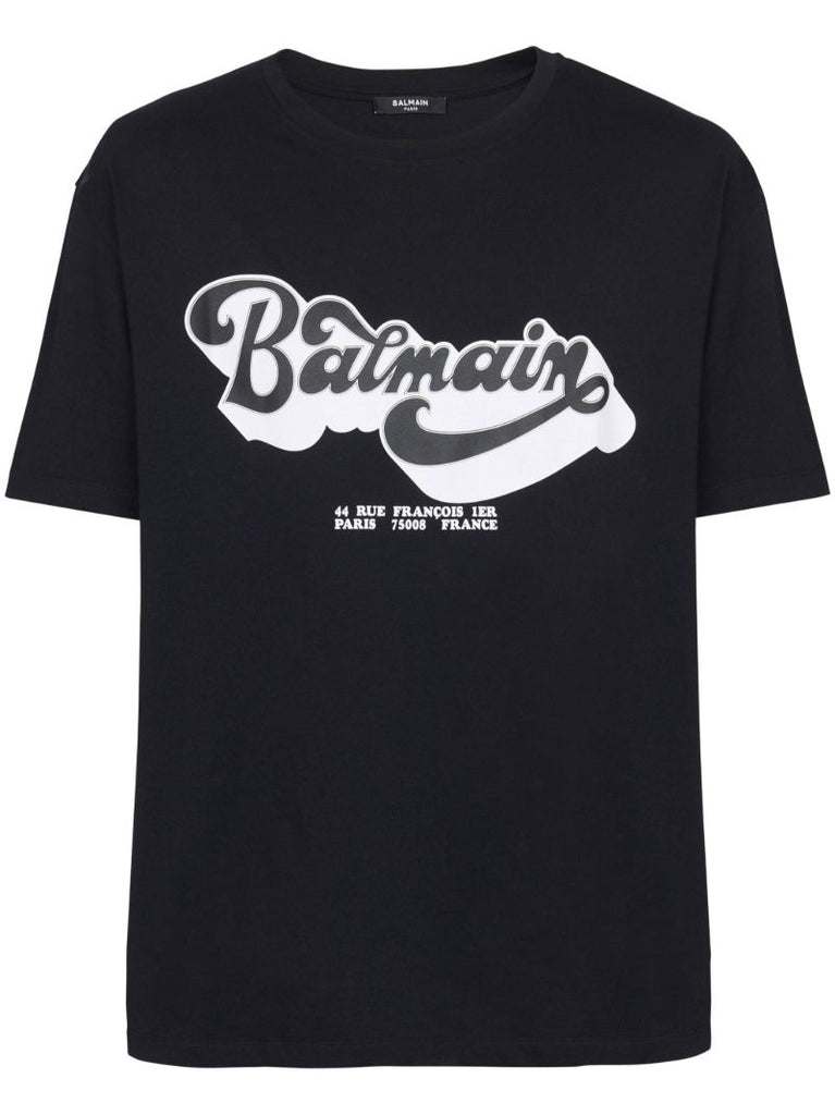 Black Logo Print T-shirt