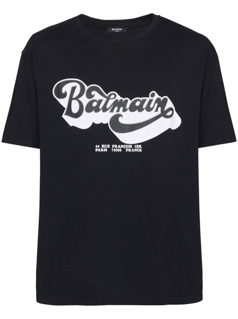 Black Logo Print T-shirt