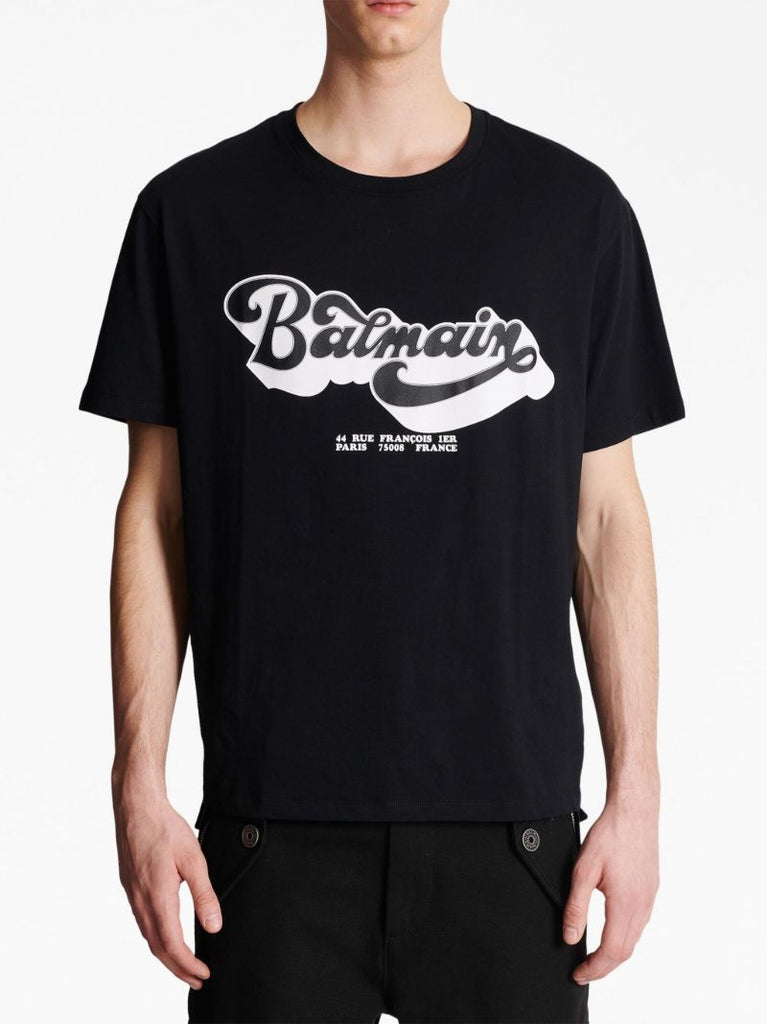 Black Logo Print T-shirt