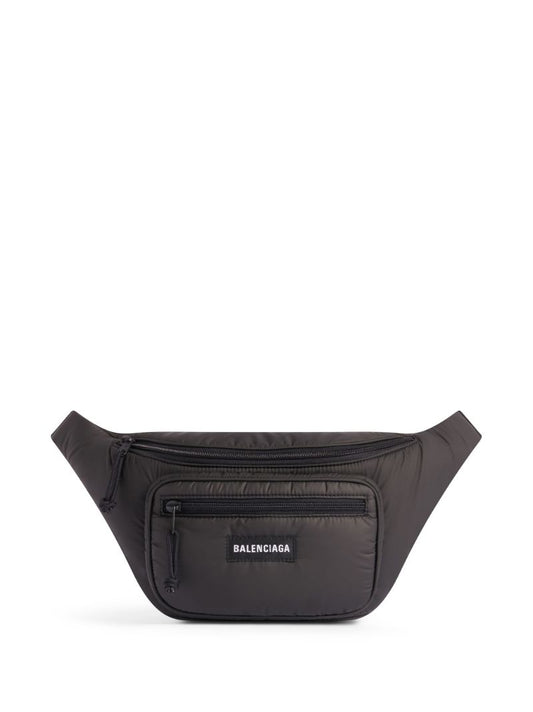 Black Explorer Padded Belt Bag