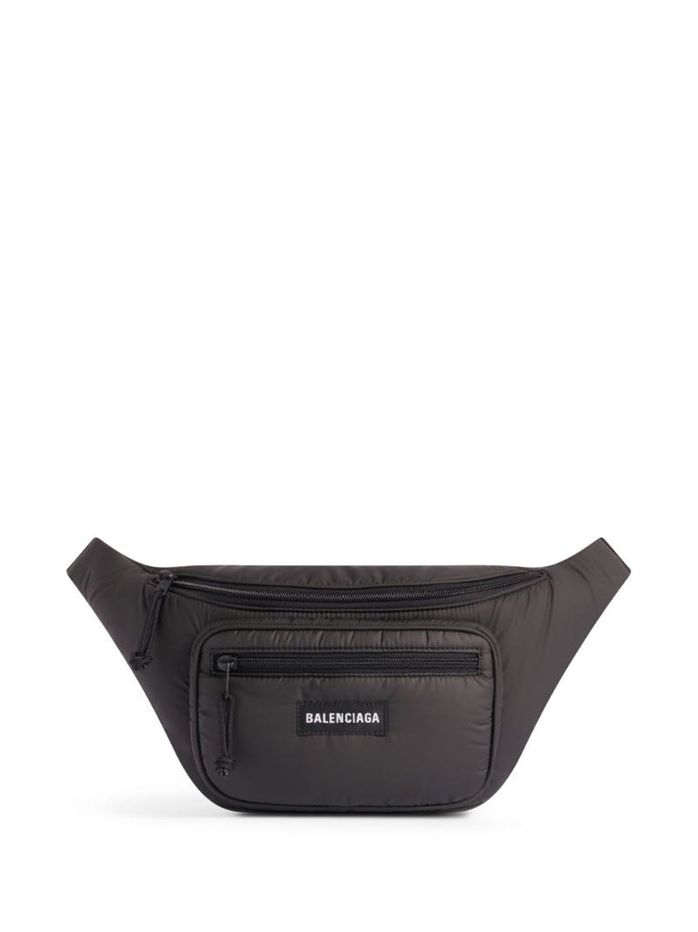 Black Explorer Padded Belt Bag