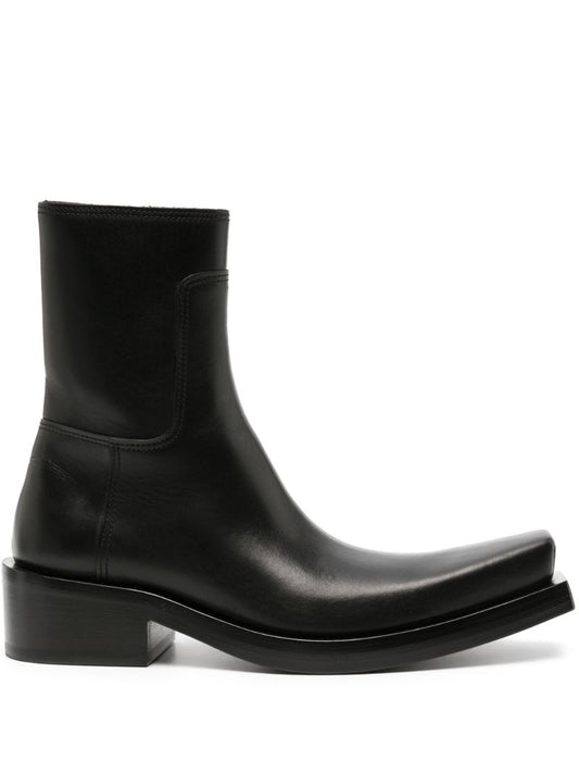 Black Santiago Leather Boots