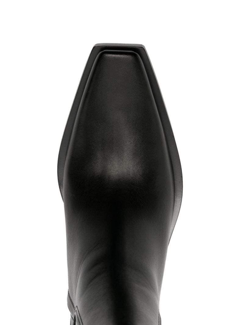 Black Santiago Leather Boots