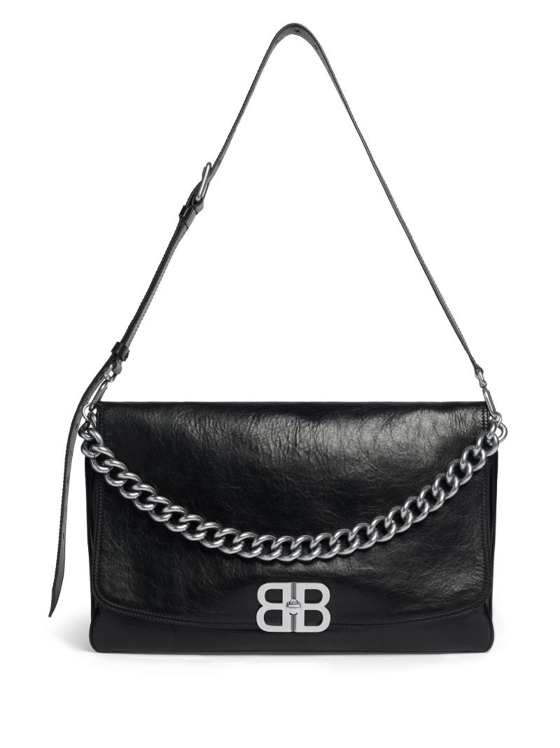 Black Bb Soft Large Shoulder Bag