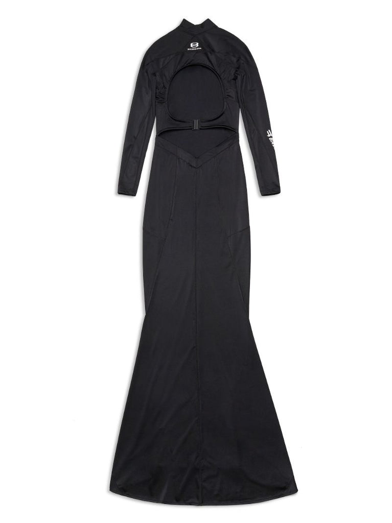 Black Sporty B Maxi Dress
