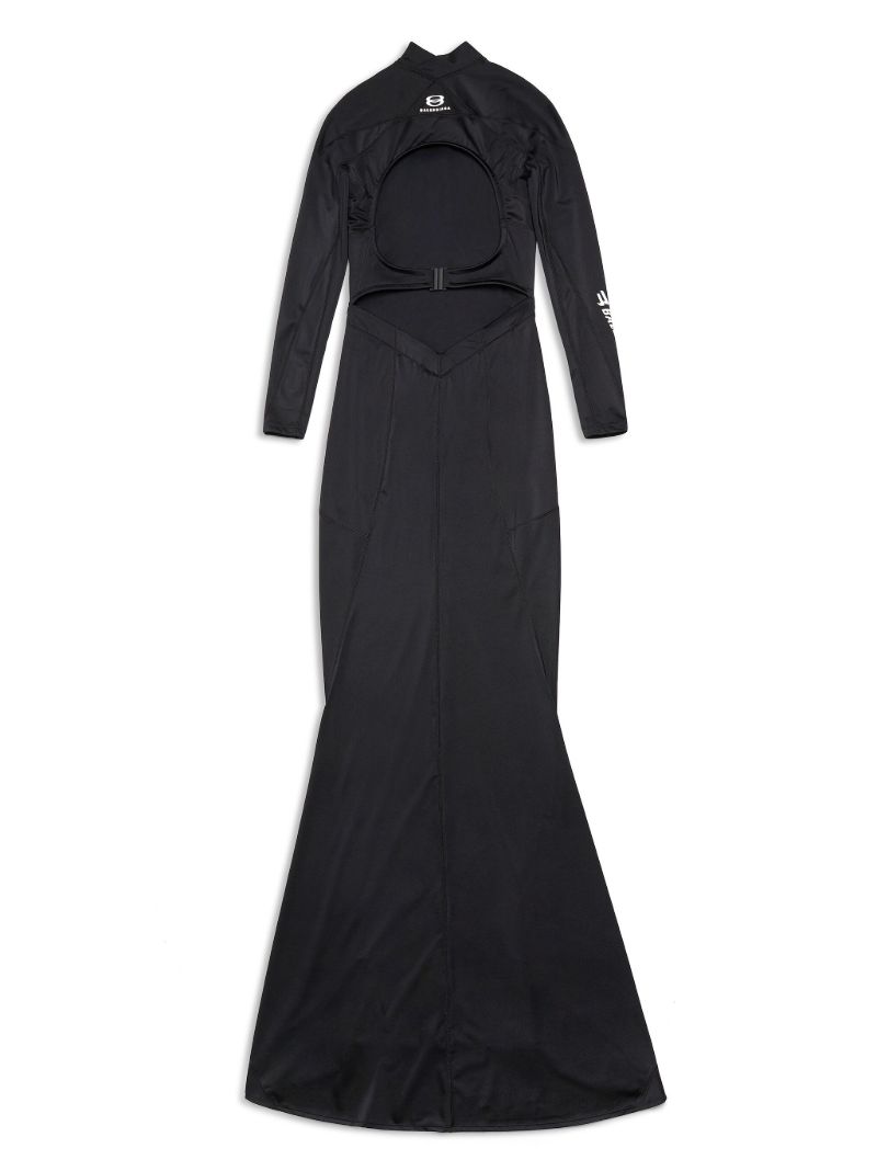 Black Sporty B Maxi Dress