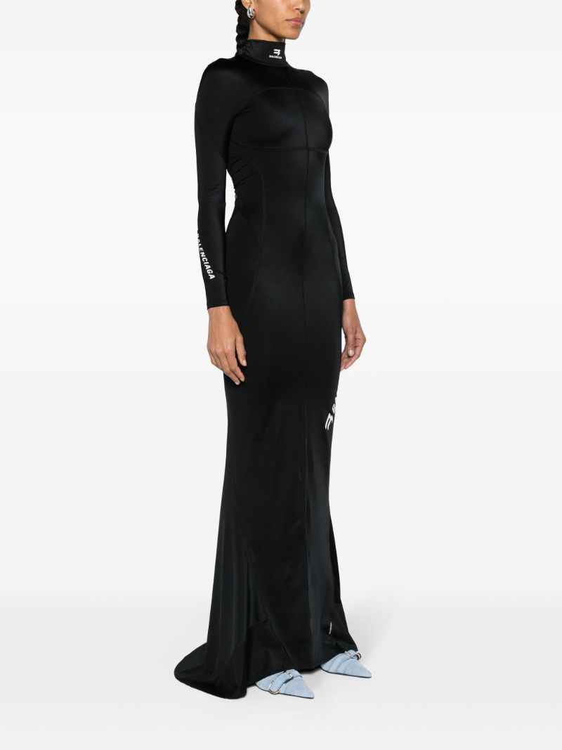 Black Sporty B Maxi Dress