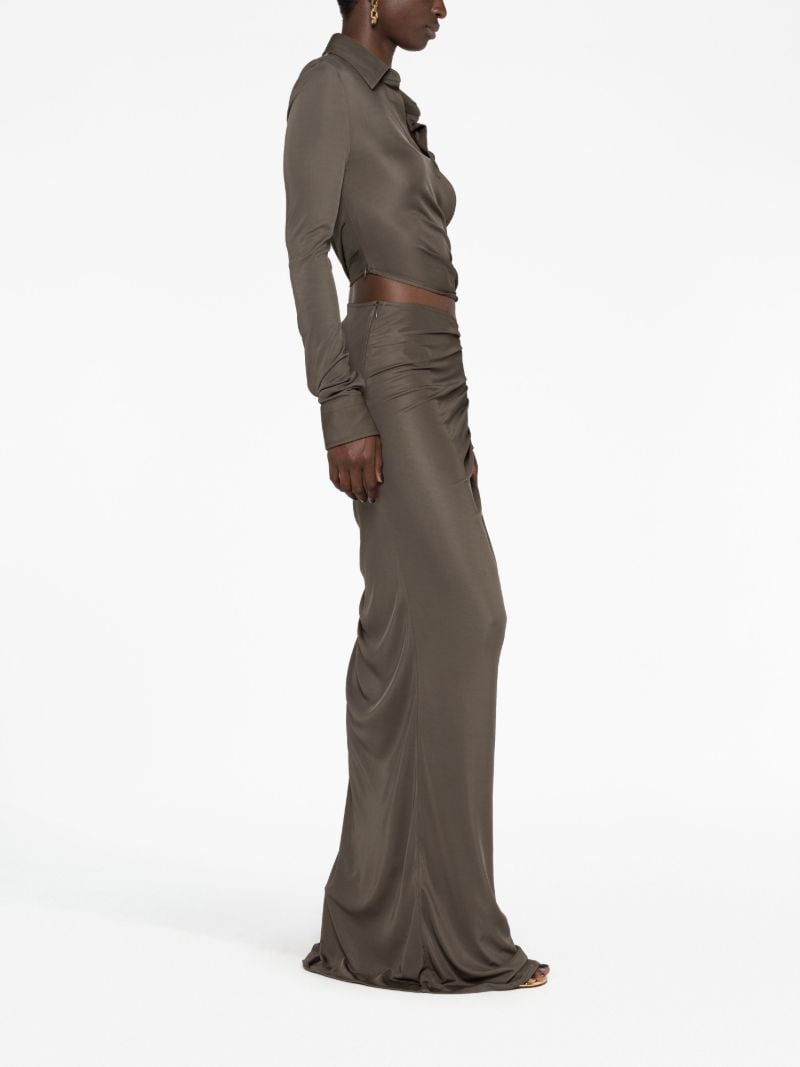 Green Knot Cut-out Maxi Dress