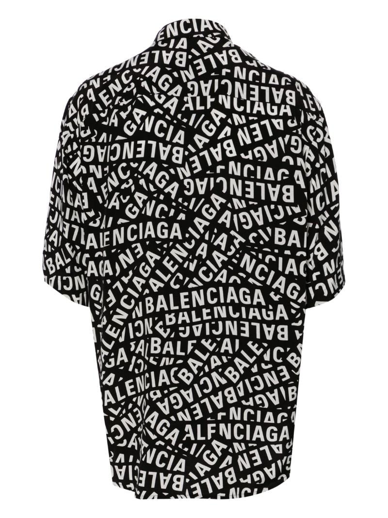 Black Logo Tape Shirt