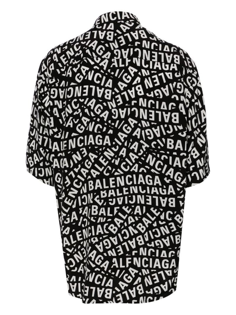 Black Logo Tape Shirt