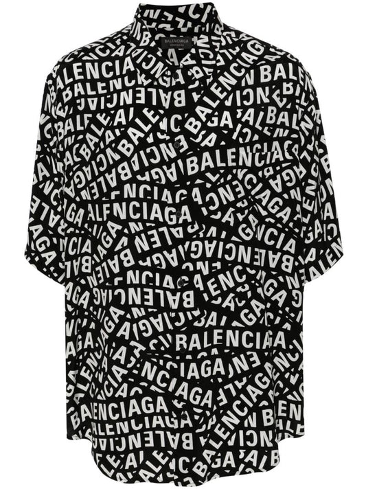 Black Logo Tape Shirt