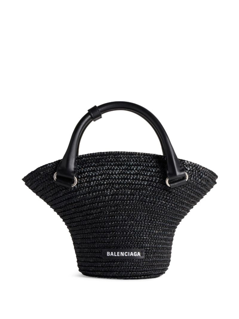 Black Ibiza Small Basket Bag