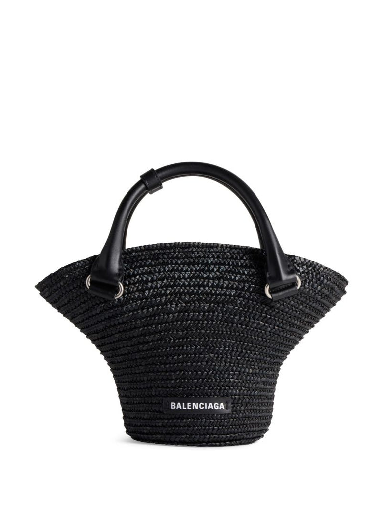 Black Ibiza Small Basket Bag
