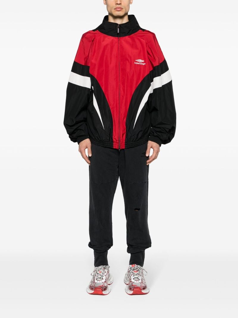 Black Cotton Track Pants
