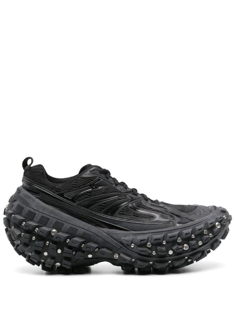 Black Bouncer Screw Platform Sneakers