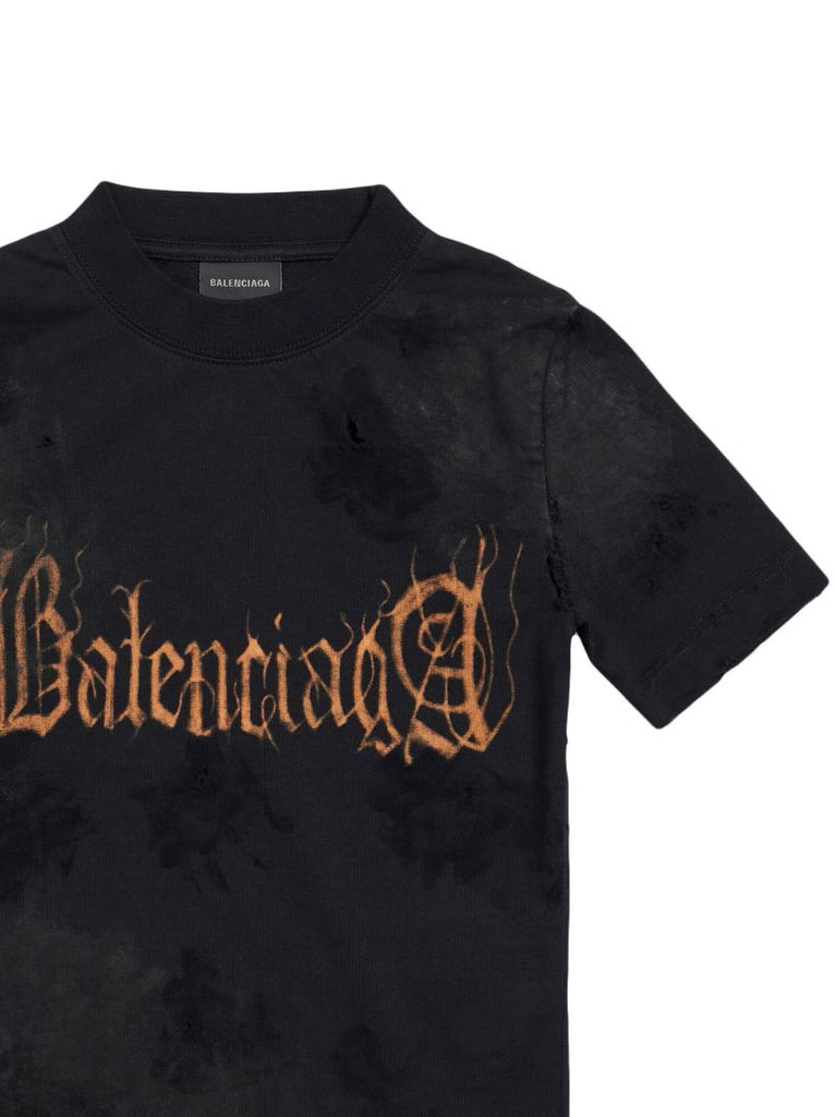 Black Heavy Metal Cotton T-shirt