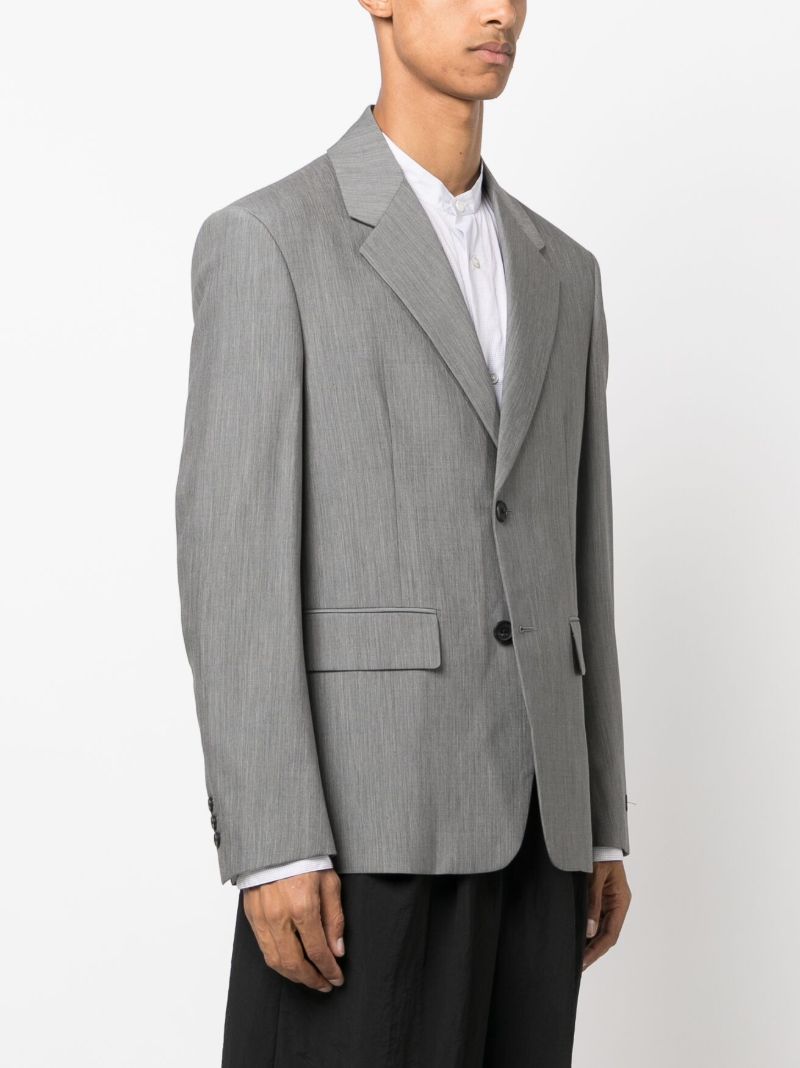 Grey Tailored Single Breasted Blazer