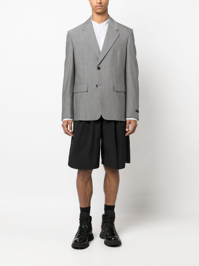 Grey Tailored Single Breasted Blazer