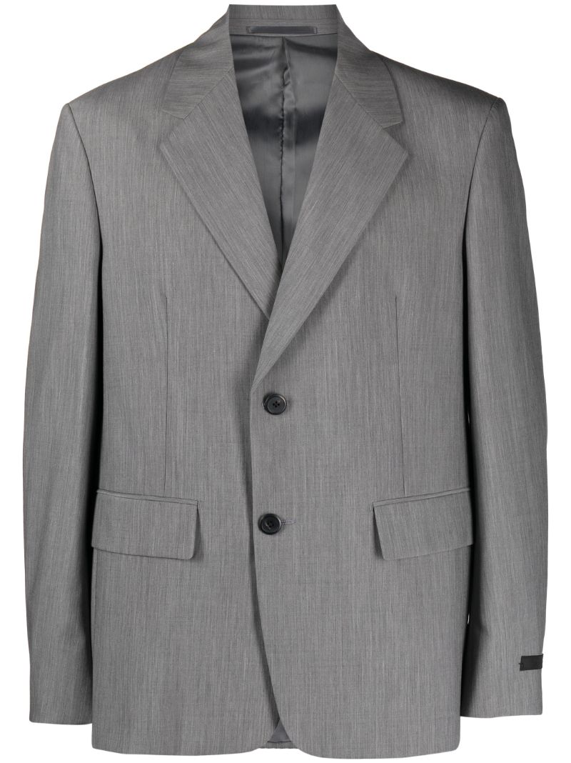 Grey Tailored Single Breasted Blazer