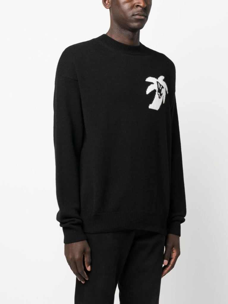 Black Hunter Intarsia Sweater