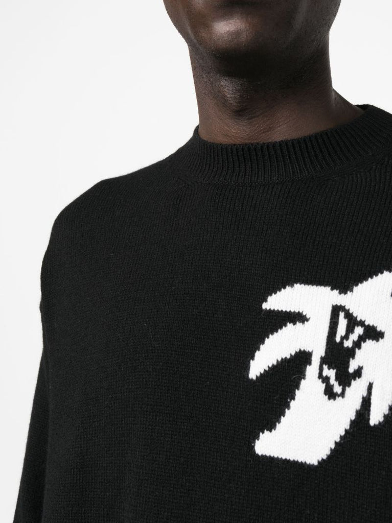 Black Hunter Intarsia Sweater