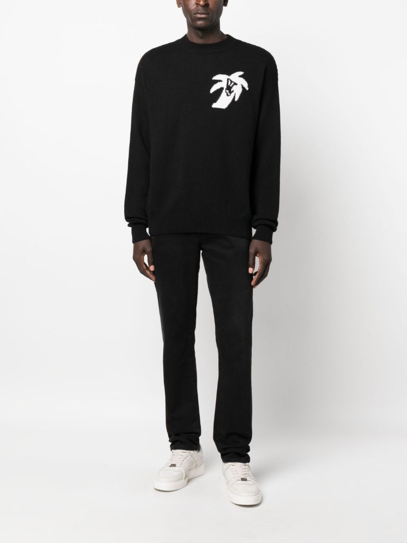 Black Hunter Intarsia Sweater