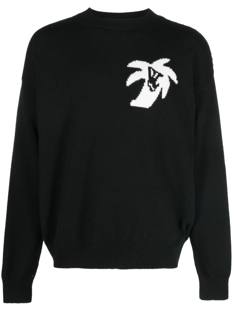 Black Hunter Intarsia Sweater