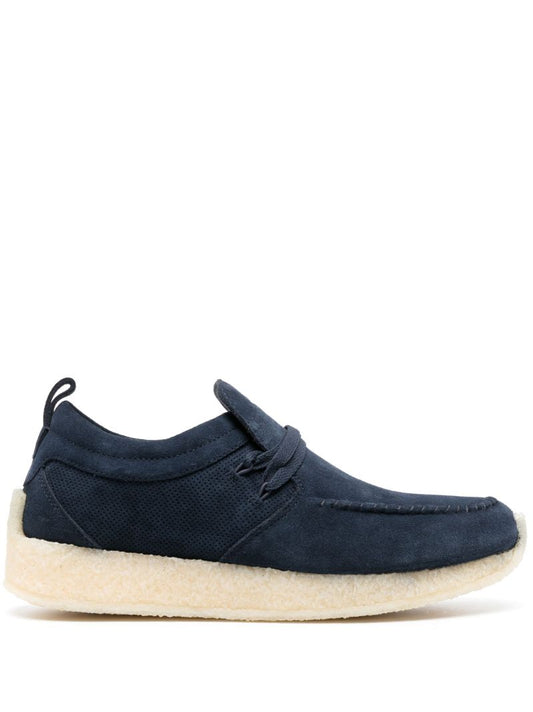 X Ronnie Fieg Blue 8th St Rossendale Suede Loafers