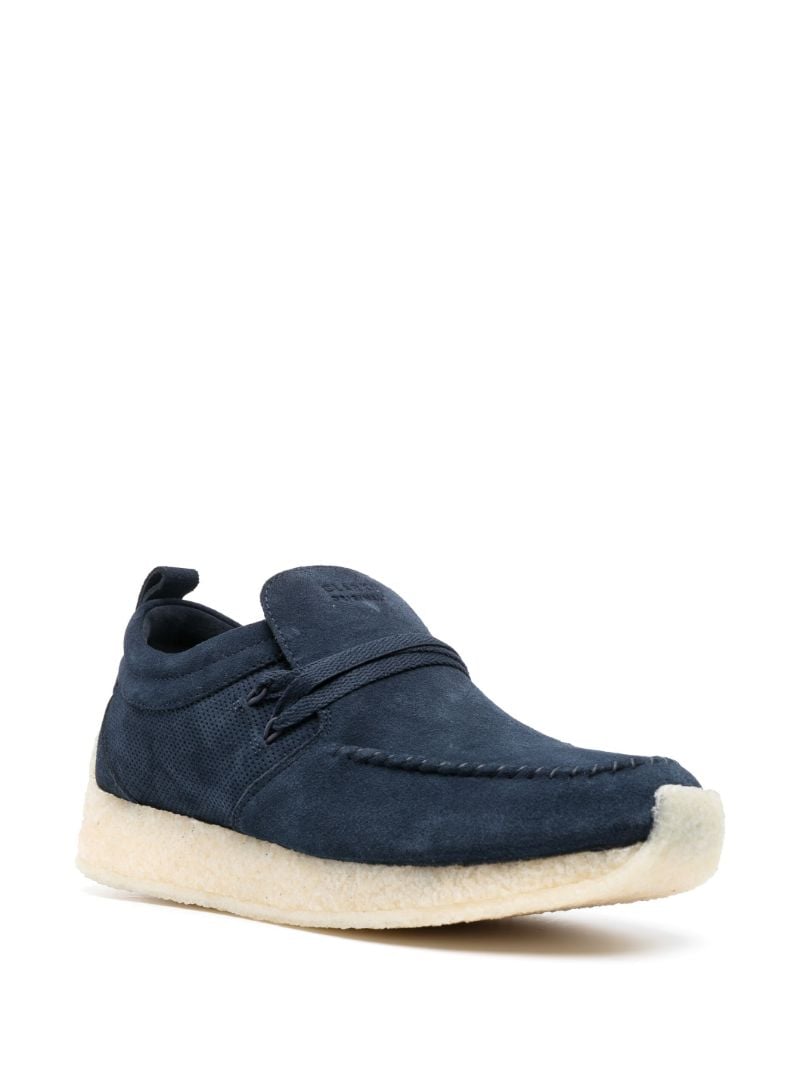 X Ronnie Fieg Blue 8th St Rossendale Suede Loafers