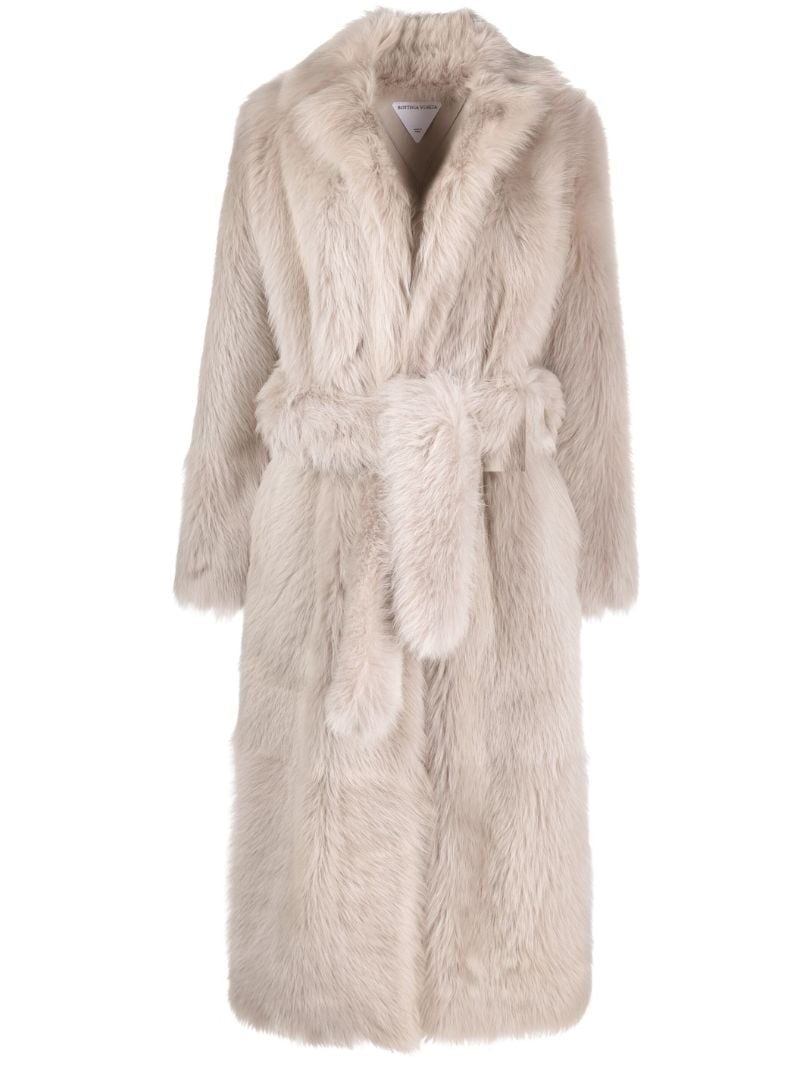 Beige Belted Waist Coat