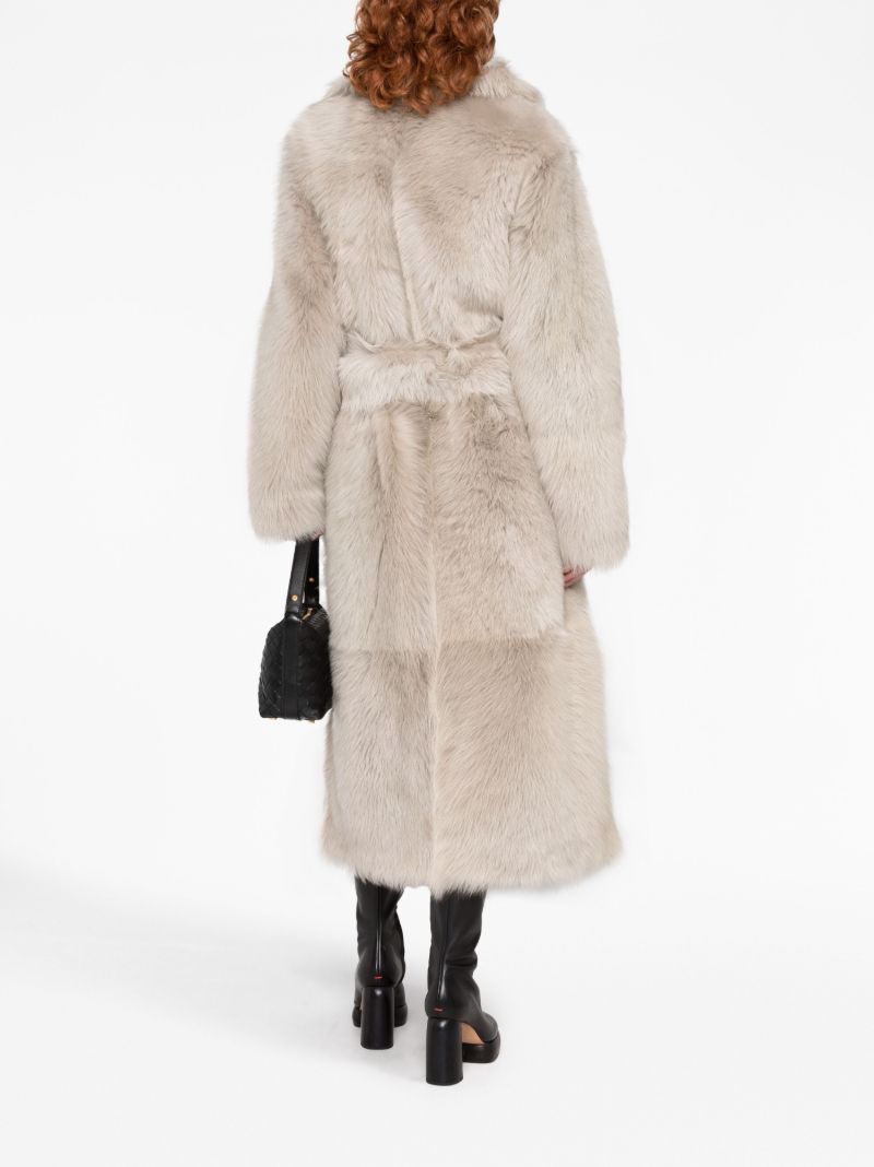 Beige Belted Waist Coat