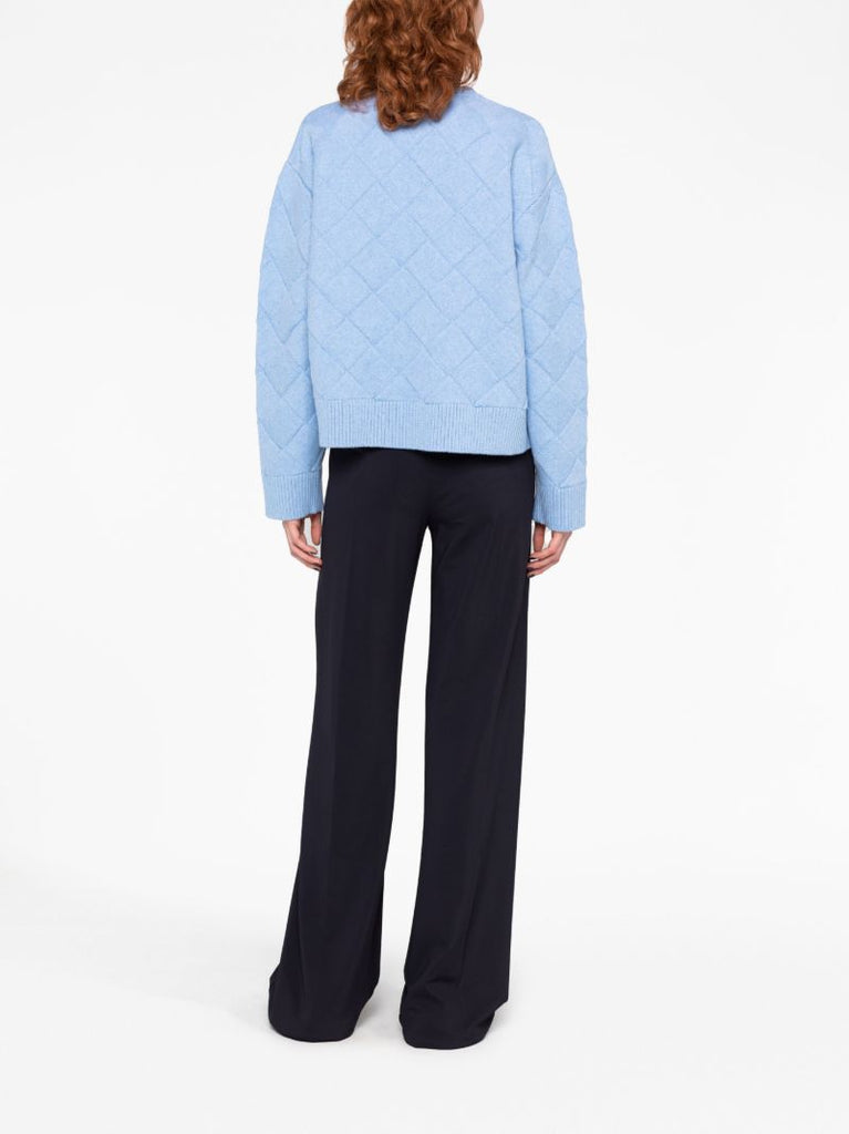 Blue Intrecciato Jumper