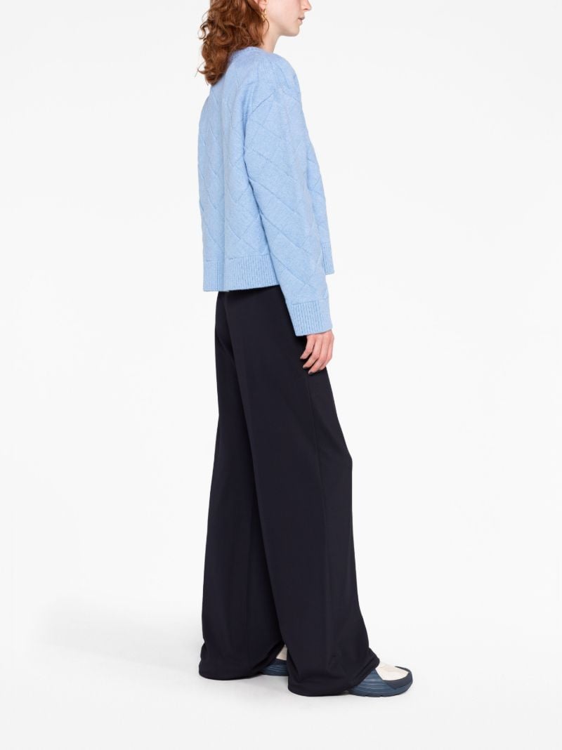 Blue Intrecciato Jumper