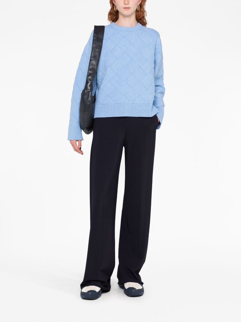 Blue Intrecciato Jumper