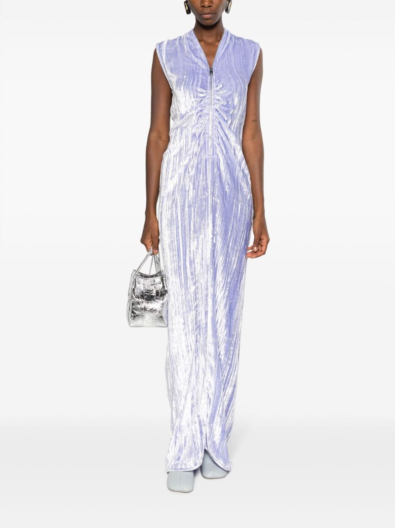 Purple Velvet Maxi Dress