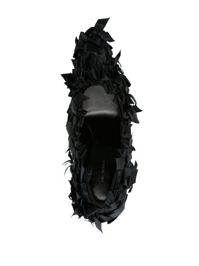 Black Marie-antoinette 110 Bow-embellished Pumps