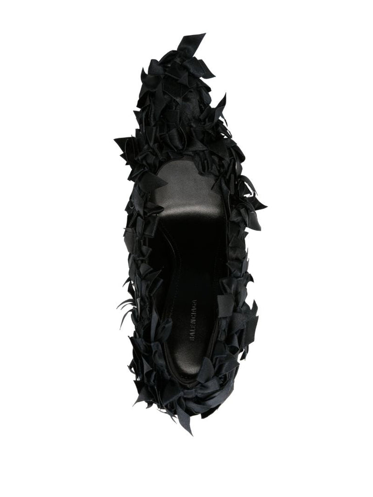 Black Marie-antoinette 110 Bow-embellished Pumps